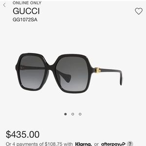 Womans Gucci Ath. Glasses